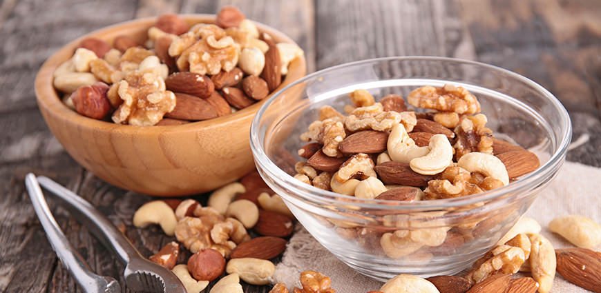 Nutritional bowl of nuts